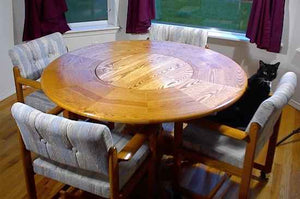 LST-50  Traditional Style Lazy Susan Table (3 Toed legs)